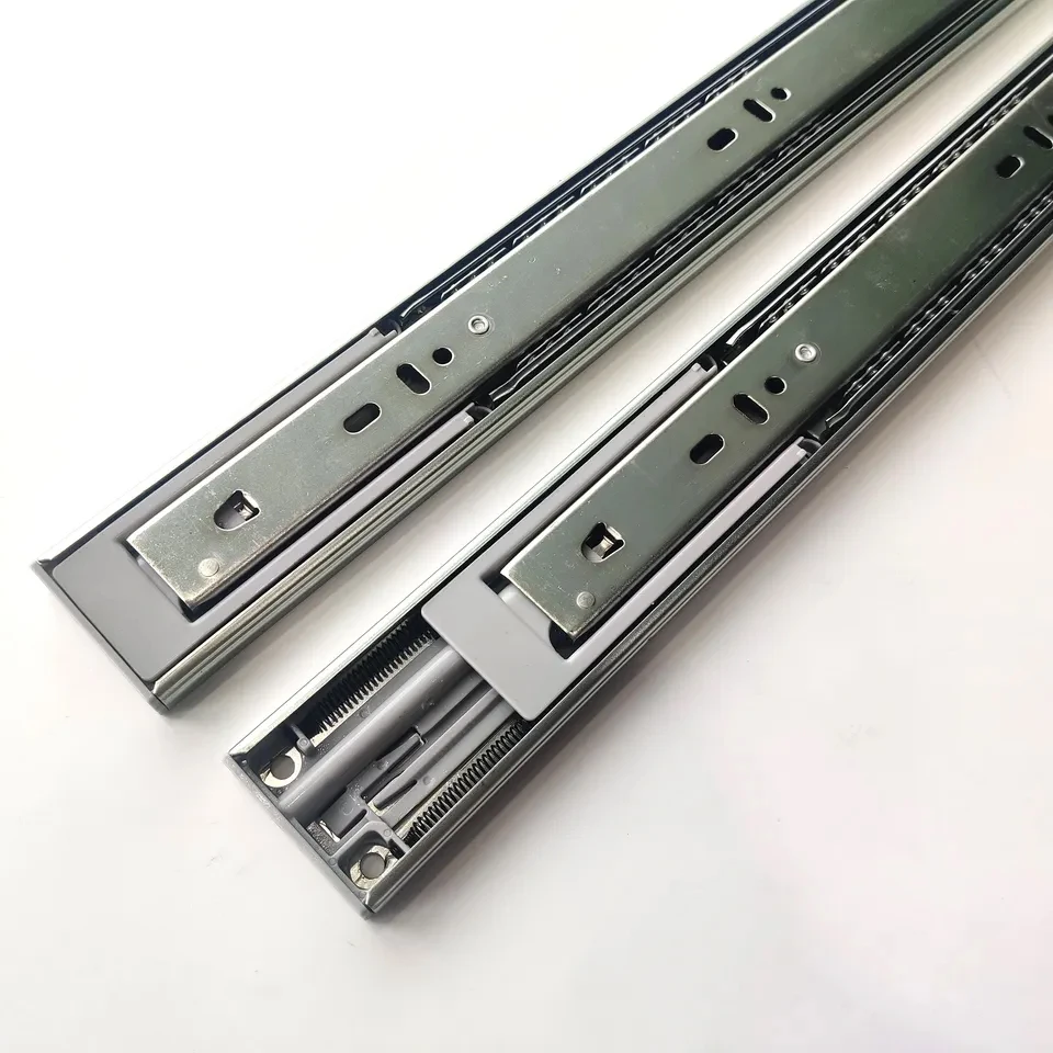 Furniture Telescopic Slide Extension Ball Bearing Rebound 45mm Drawer Slide For Cabinet Accessories