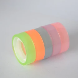 Cheap office single sided Color transparent adhesive tape with plastic core