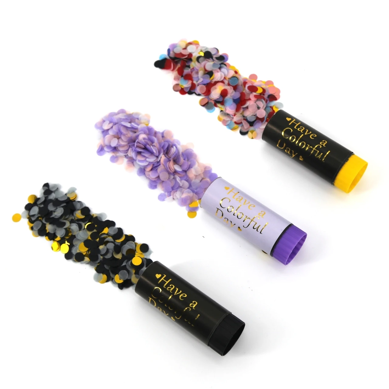 Partycool Custom Biodegradable Rose Gold Paper Confetti Gun Launcher Popper Gender Reveal Confetti Shooter Powder Cannon Party