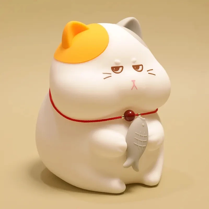 Creative Greedy Cat Night Light Bedroom USB Charging Sleeping Light Timed Colorful Atmosphere Bedside Light