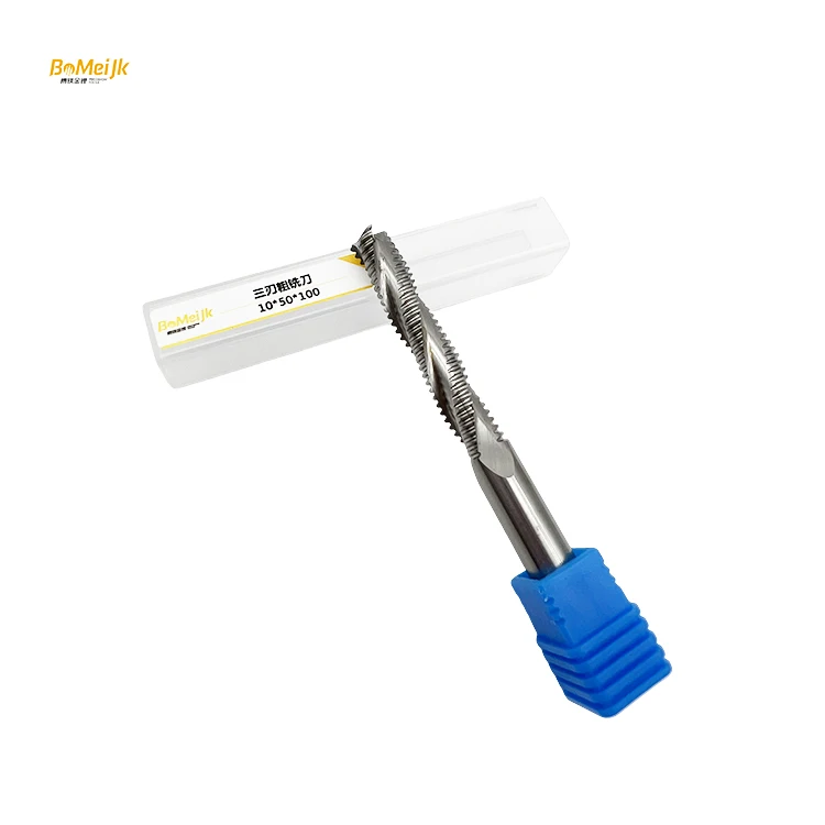 Solid Carbide Three-Blade Rough Woodworking Milling Cutter For Cnc Tools