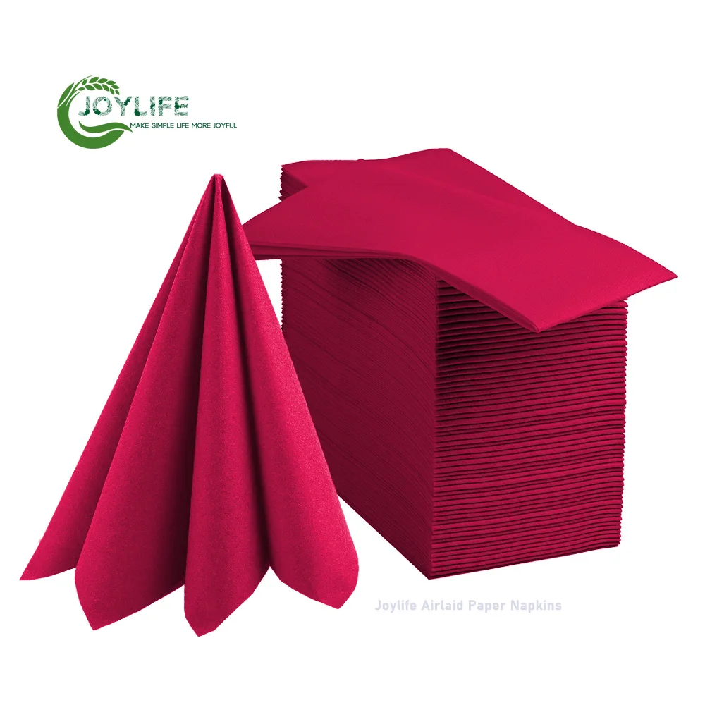 Disposable White Linen Feel Dinner Napkins with Flatware Pocket Printed Paper Napkins for Weddings and Parties Style Bag