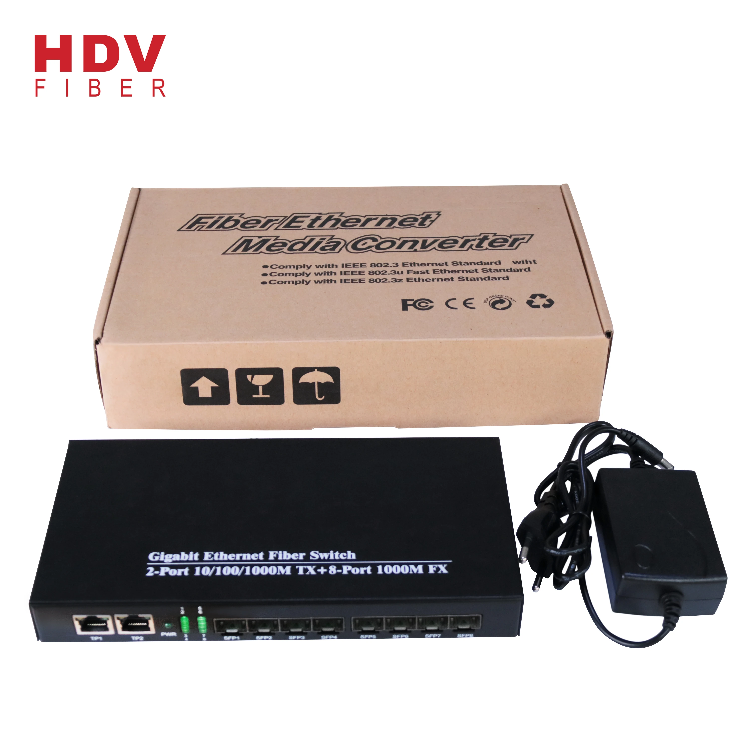 Original Compatible Huawei Switch SFP 8*1000M External power DC 5V Ethernet Switch