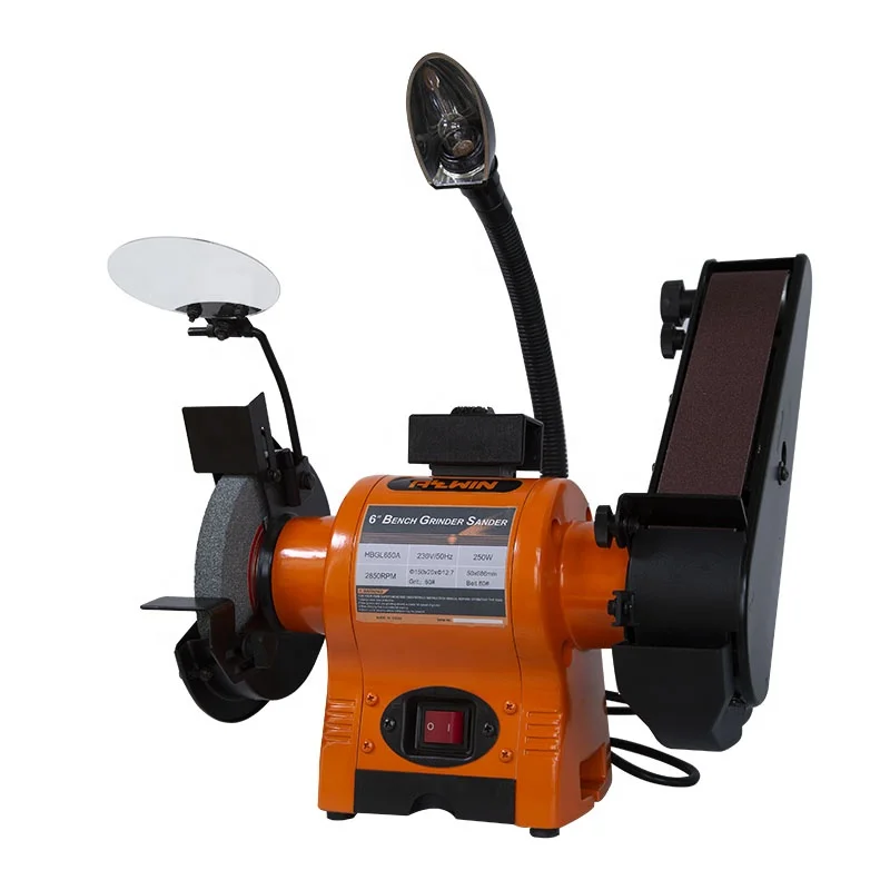 Allwin 50Hz 2980rpm bench grinder sander with flexible work lamp