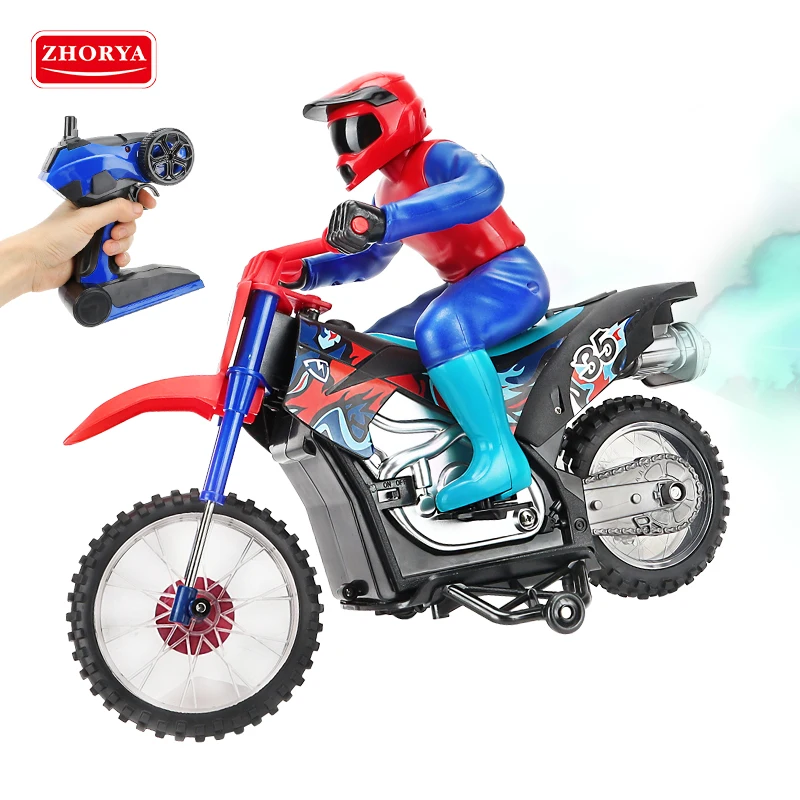 Leemook 2.4G 1:10 4CH 20KM/H recharge high speed RC radio remote control toy motorcycle