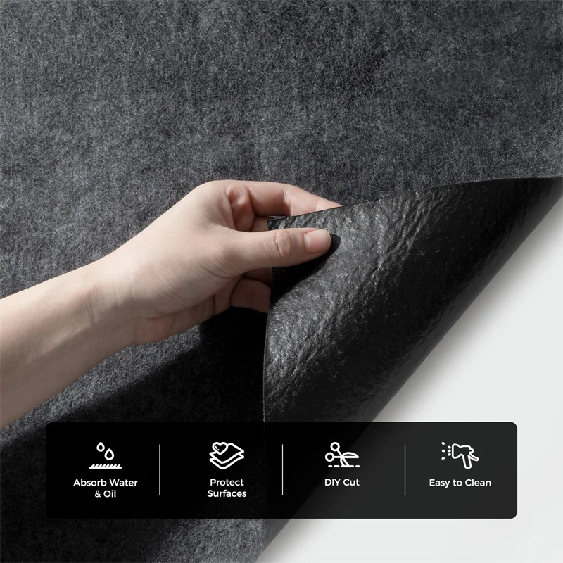 Absorbent Felt Oil Spill Maintenance Mat Anti-slip Felt Garage Floor Mat and Shop Parking Mats for Golf cart Go-kart