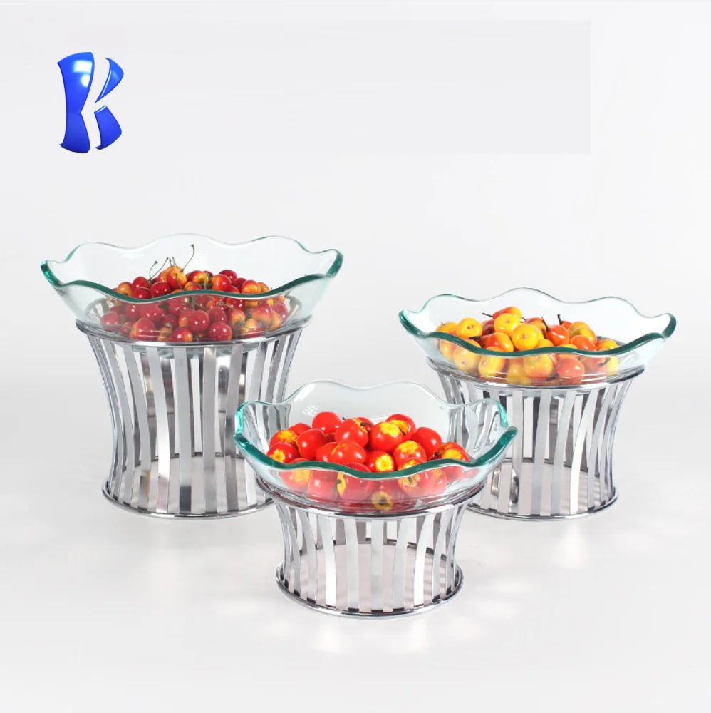 OKEY hot selling best price stainless steel modern style buffet fruit  display stand