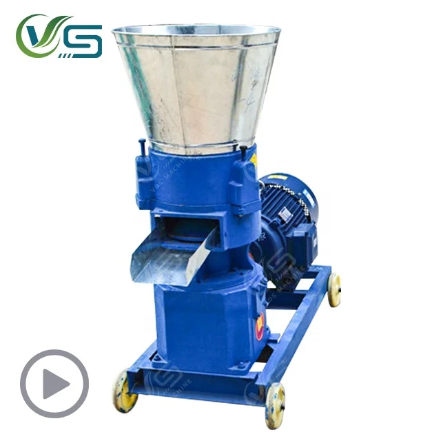 Automatic animal feed pellet machine small poultry pellet press granulator cattler feed pellet fodder making machine for animals