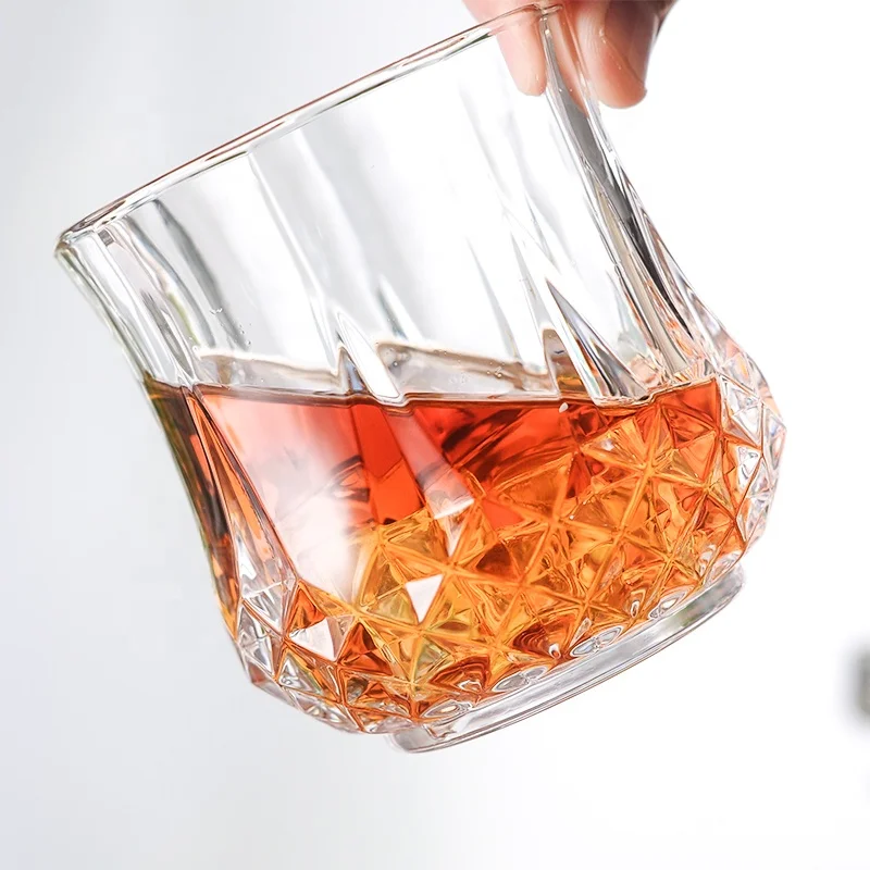 wholesale bulk order diamond crystal design whiskey glasses tumbler