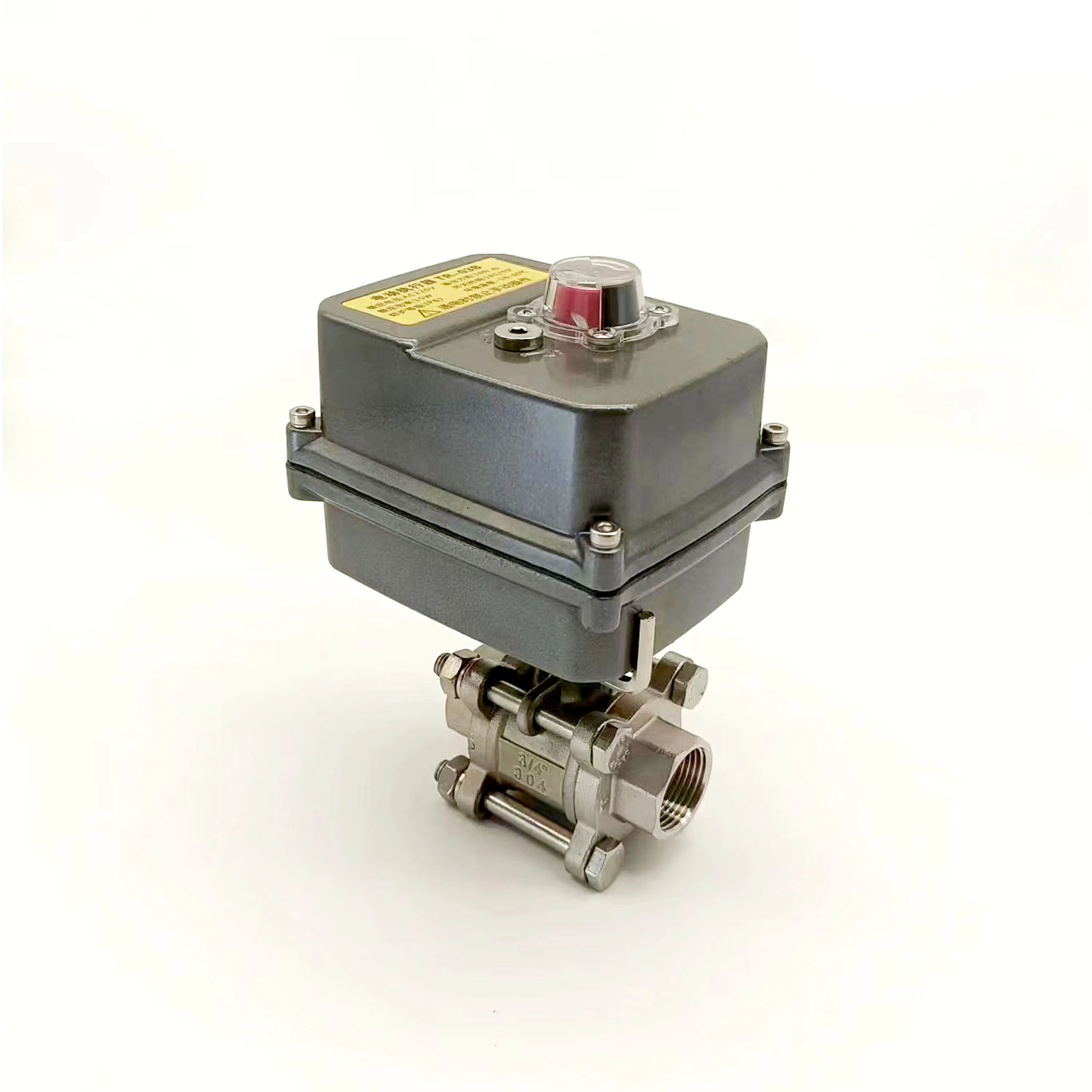 JTAIV Factory Manufacturer electric actuator DN15-DN100 1/2-inch 3PC three-piece thread ball valve with electric actuator