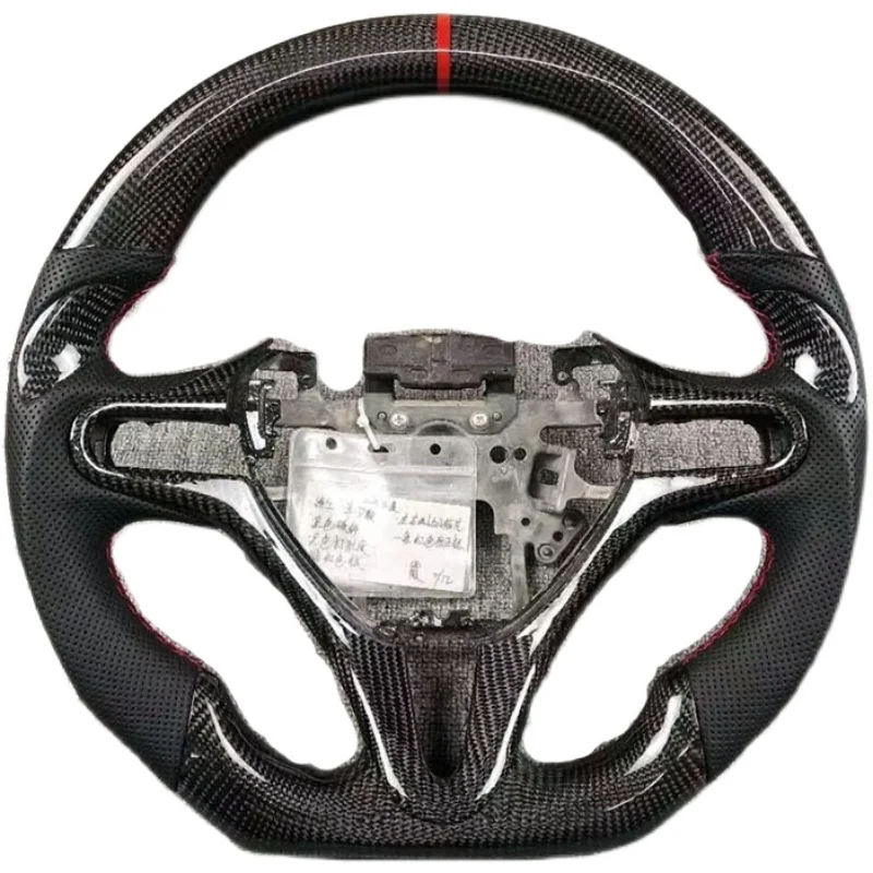 Dropshipping service LED/Forged Alcantara Carbon Fiber & Leather Steering Wheel for Honda Civic MK8 05-11 Car Accessories