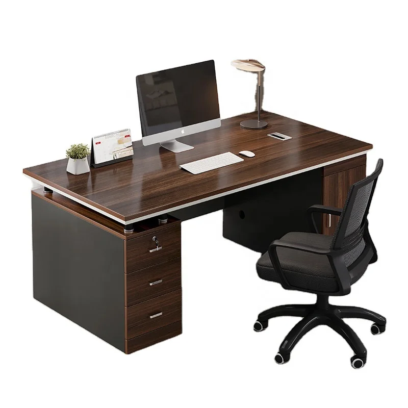 2024 Youtai Modern simple home office computer desk with high-end drawer office desk