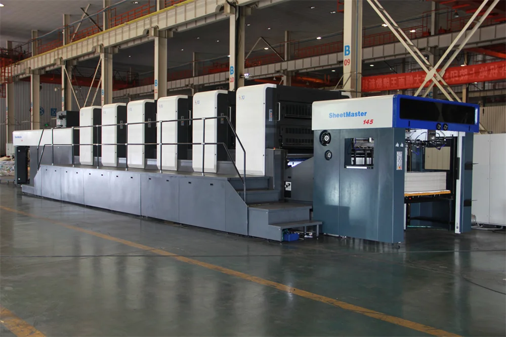 1450mm format  Multicolor printing press  XJ145-6 6 color offset printing machine