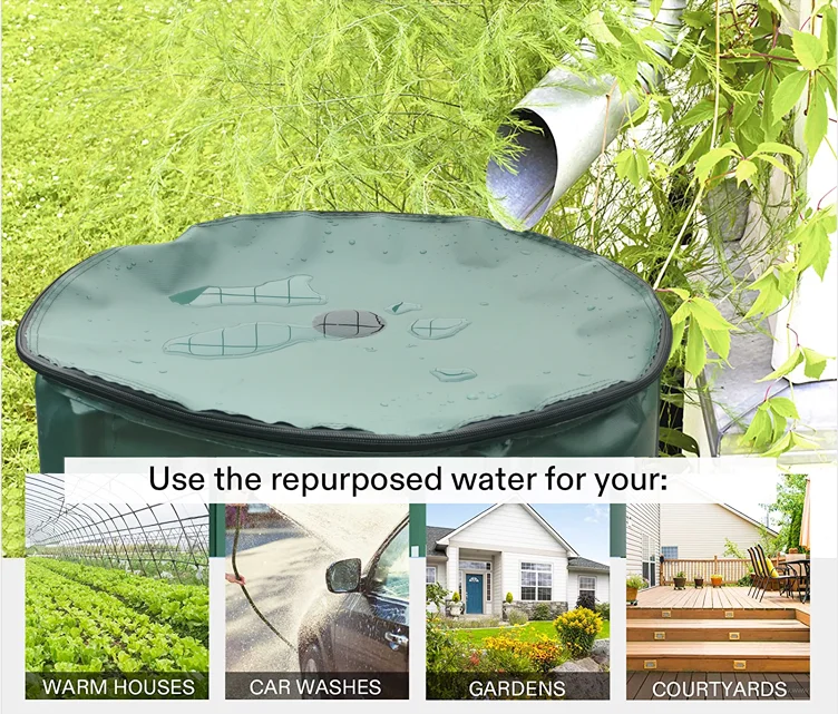 GARTENKREFT High quality pvc waterproof collecting rain barrel water bladder tank