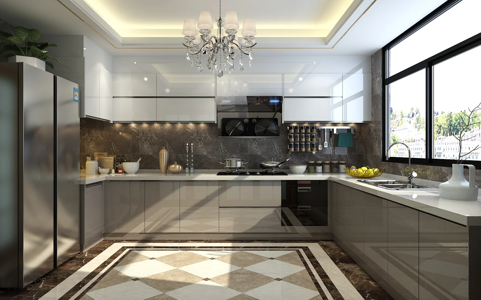 Cover Skirting BaseBoard PVC Aluminum Skirting Board For Kitchen Decoration