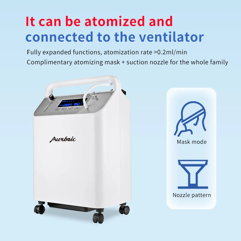 5L Medical Class II Oxygen Concentrator Machine 95% Purity 3 Year warranty Equipment for Physical Therapy