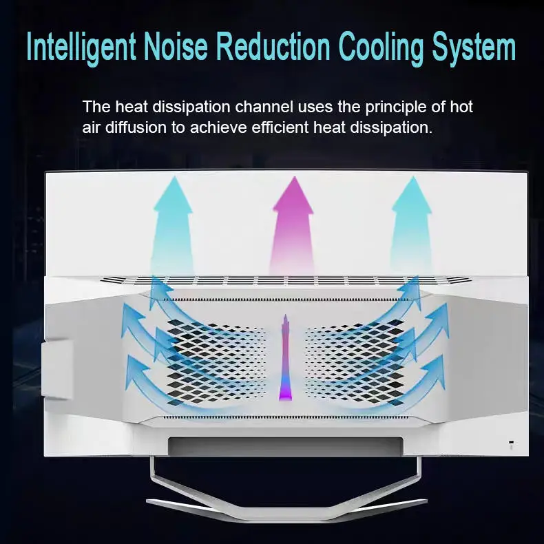 Wholesale Ultra Thin Cheap Oem Customized Curved Full Hd 24/27 Inch I3/i5/i7 Gaming Business Aio Pc