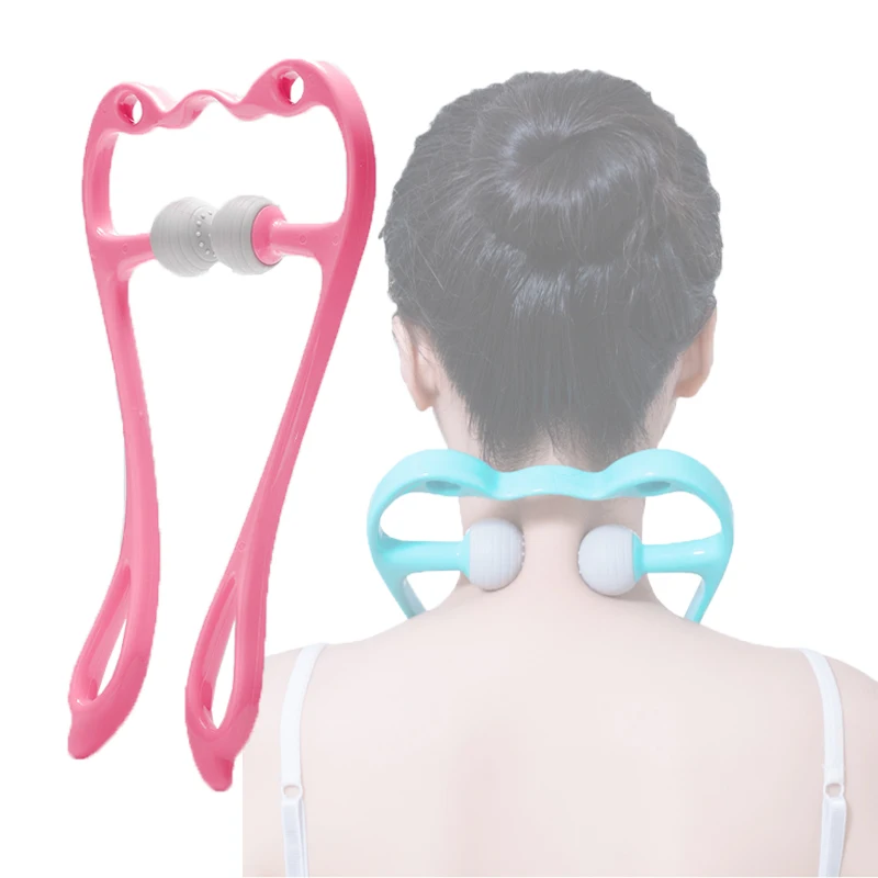 Relax U Shaped Tool Back And Neck Muscle Massager Handheld Care Tool Pressure Roller Pain Neck Massager Roller