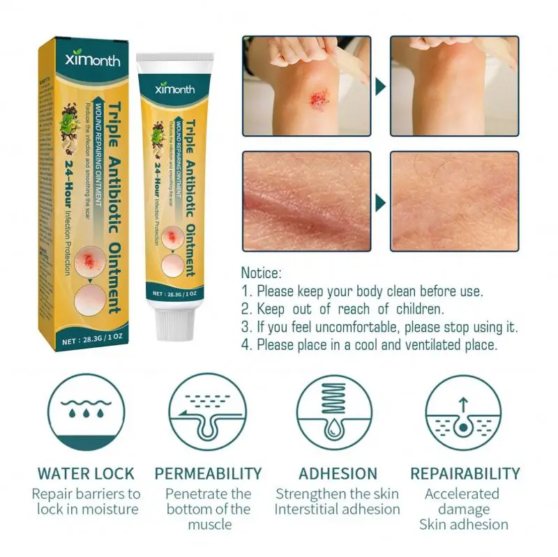 Wholesale Custom Logo Wound Repair Scar Smoothing Skin Renewal Triple Antibiotic Ointment
