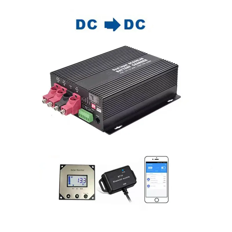 12V to 12V 13.8V 14.4V 14.6V dc to dc battery charger 60A for Li-ION / LiFePO4 / lead acid for Rvs / Campers