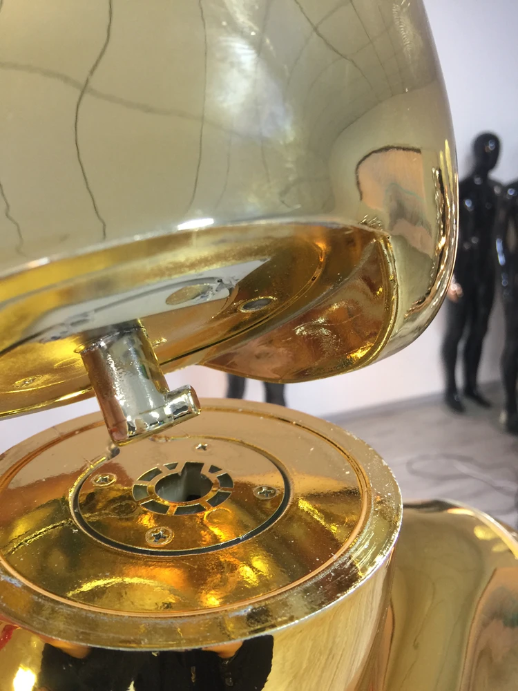 Fashion Display Electroplate Stand Costume Full Body Female Gold Mannequin