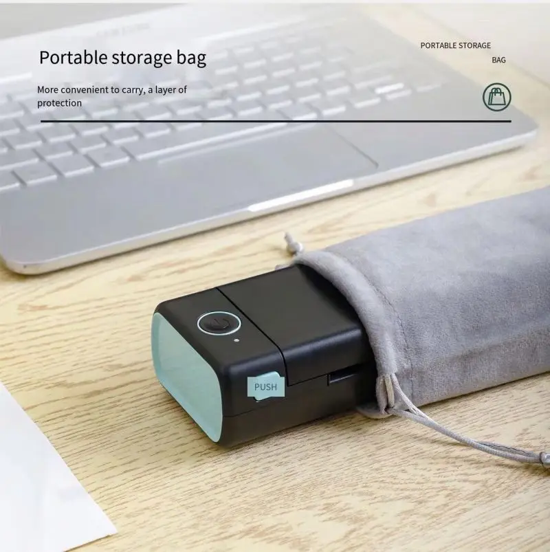 Thermal Printer Phomemo M08F A4 Mini Pocket Portable Inkless Thermal Printer Blue tooth Portatil