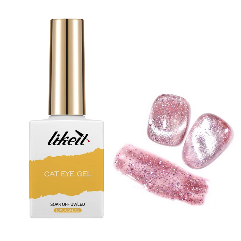 Likeit Wholesale Dazzling Reflective Gel Polish Custom Logo High Pigment Uv Nail Gel
