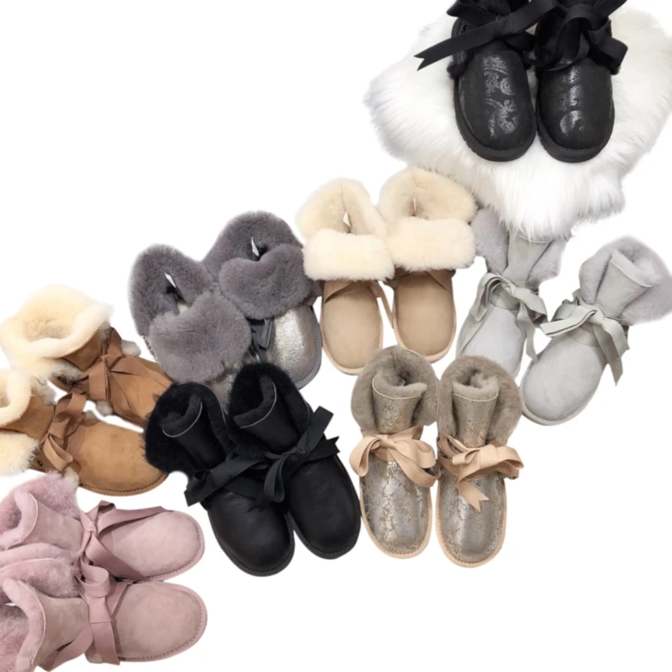 
Factory Supplier New Brand High Waterproof Warm Winter Fashion Winter Plush Snow Boots For Women 