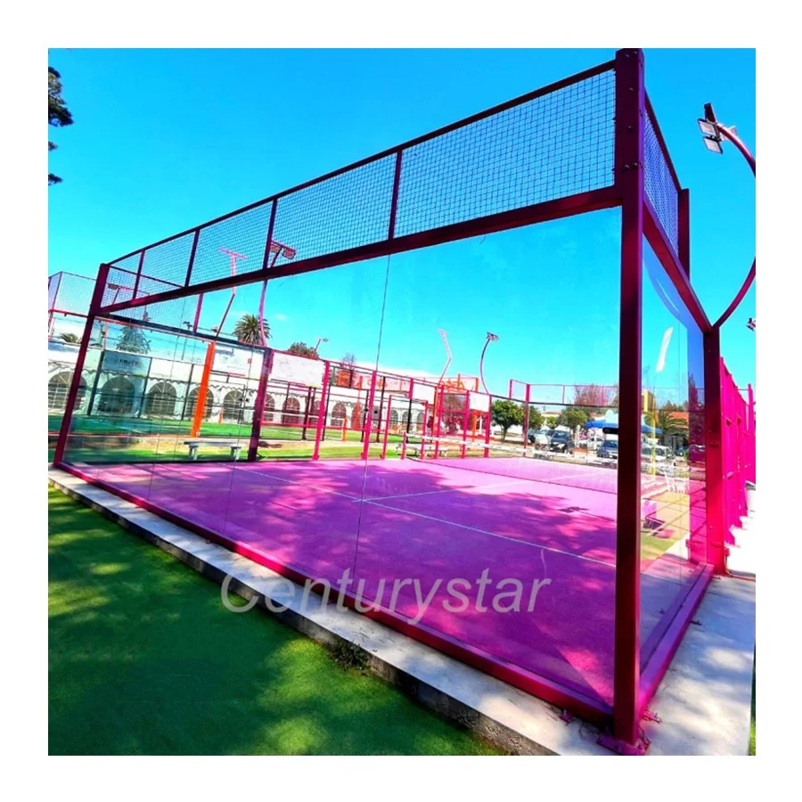Century Star Mobile Panoramic Construction Padel Court Equipment Indoor/Outdoor Tennis Court Solution by Manufacturer