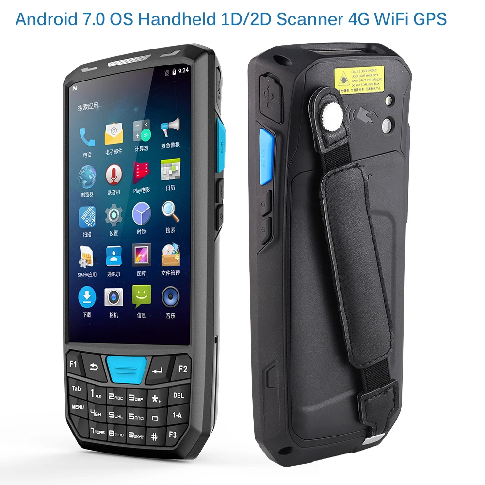 Handheld PDA Android 9.0 4G Smartphone  1D 2D qr Barcode Scanner inventory mobile Data Terminal