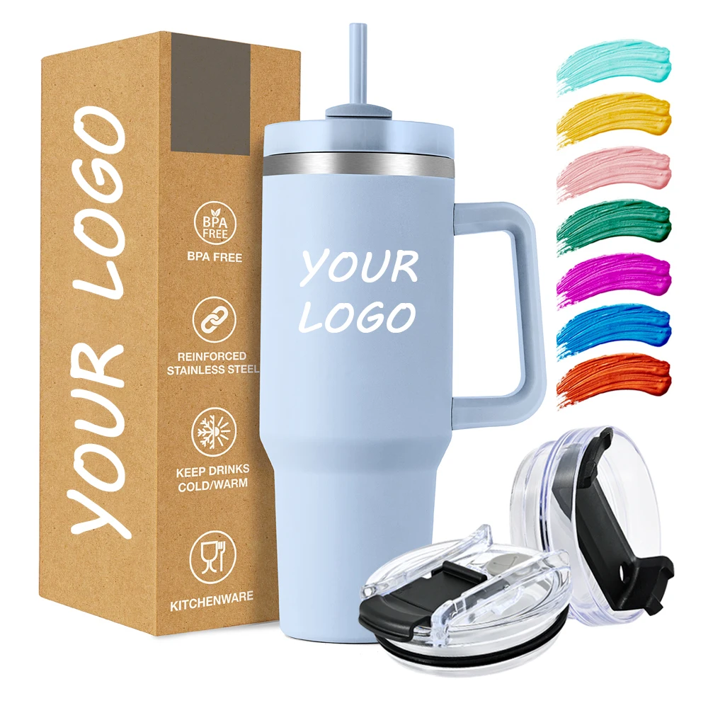 40oz Double Wall Stainless Steel 304 Vacuum Insulated Kids Sports Water Bottle with Straw Lid