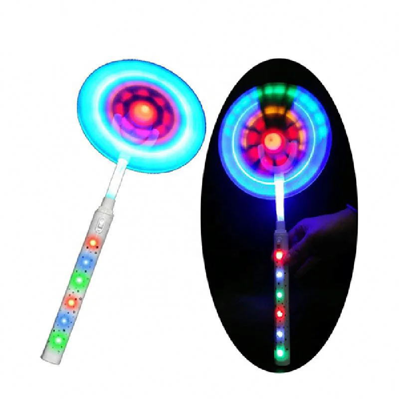 High Quality Spinner Glow Flashing Light Up Windmills Wind Spinner Glows Toys With Music