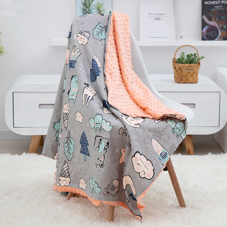 Super Soft Warm Baby Blanket Double Layer Sherpa Sublimation Baby Swaddle Blankets for newborns