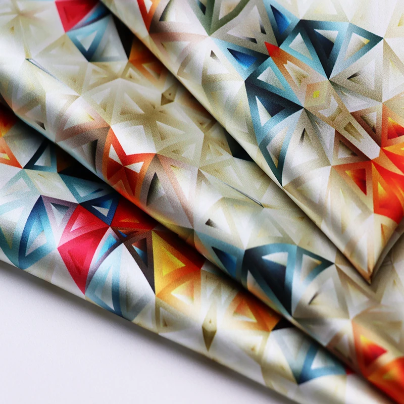 Digital Printing Pattern Pure 100 Mulberry Printed Silk Brocade Fabric For Cloth