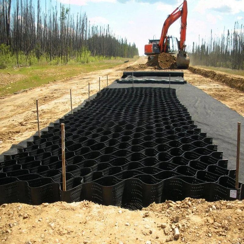 50 мм пластиковая геокелль Цена Hdpe геоклетка гравийная сетка геокеллы для дороги