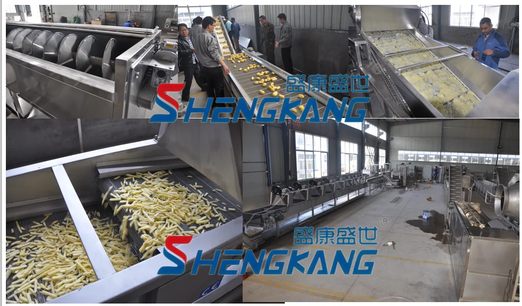 Easy Operation fully automatic potato chips production machine potato chips frying machine french fri cutting machine
