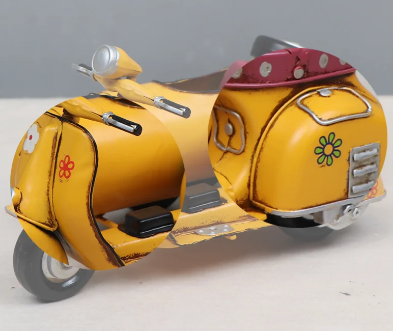 European-style Creative Home Furnishing Desktop Decorations Mini Sheep Three-wheeled Motorcycle Ornaments