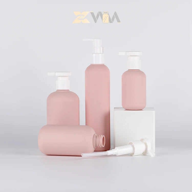 100cc 200cc HDPE plastic bottle luxury refillable shower gel shampoo body lotion bottle with pump