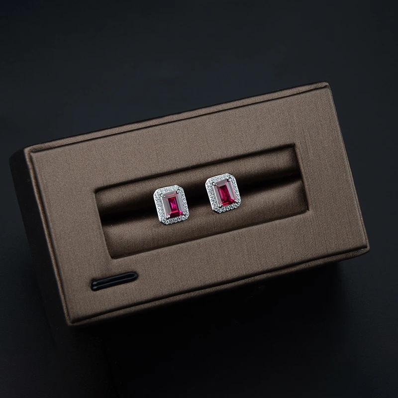 Wholesale Fashion 925 Sterling Silver Ruby Jewelry Set Women Jewelry Set Wedding Jewelry Set