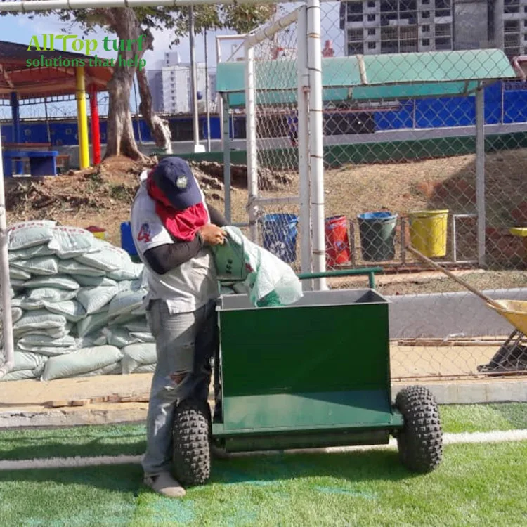 Sand and rubber dropper machine  for spreading infill(sand and rubber granules) on artificial grass