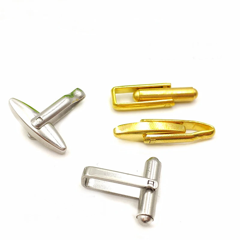 fabrication nice for custom mens silver manufacturer custom logo olivary semi finished product button cufflink for male