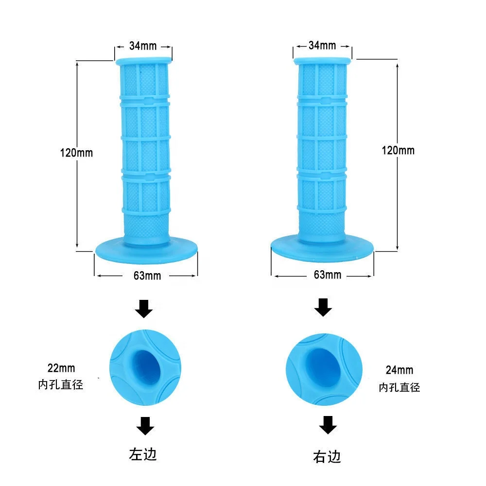 Handle Grips Dirt Pit Bike Motorcycle Motocross Motorbike Handle Bar Grips Dirt Universal Bike Gel Handle Bar