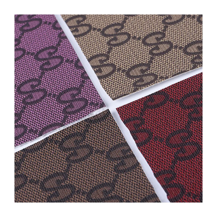 Factory Wholesale Letter-Printed Leather Fabric Stretch Cloth Sole Pvc Leather Suitcase Decoration Belt Leather