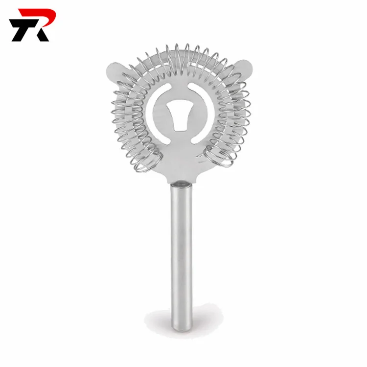 Cocktail Ice Strainer Stainless Steel Cocktail Strainer Gold Custom Fine Strainer Bar Tool Set