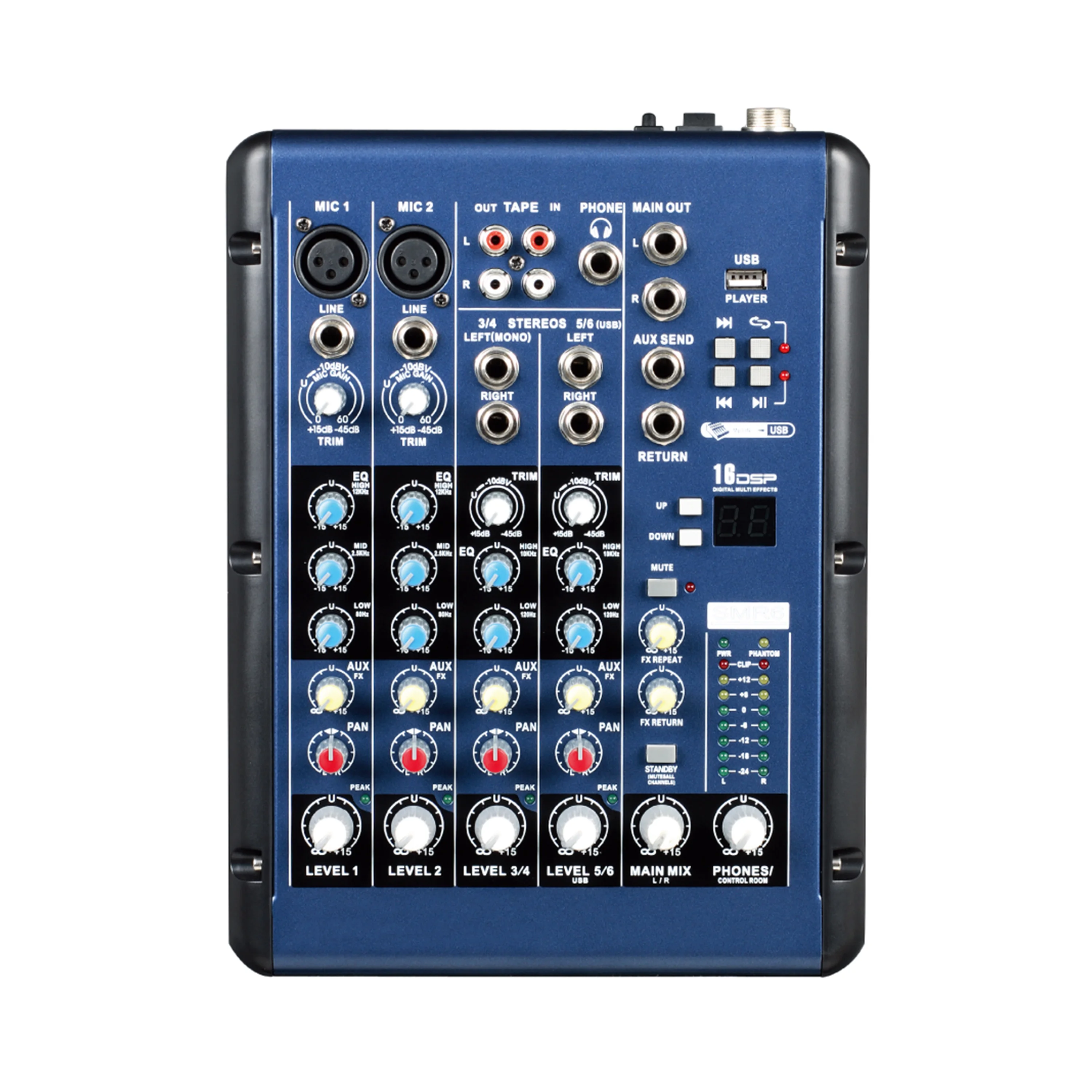 Pa система громкоговорящей связи dj Профессиональное аудио цифровой процессор 4 канала смеситель