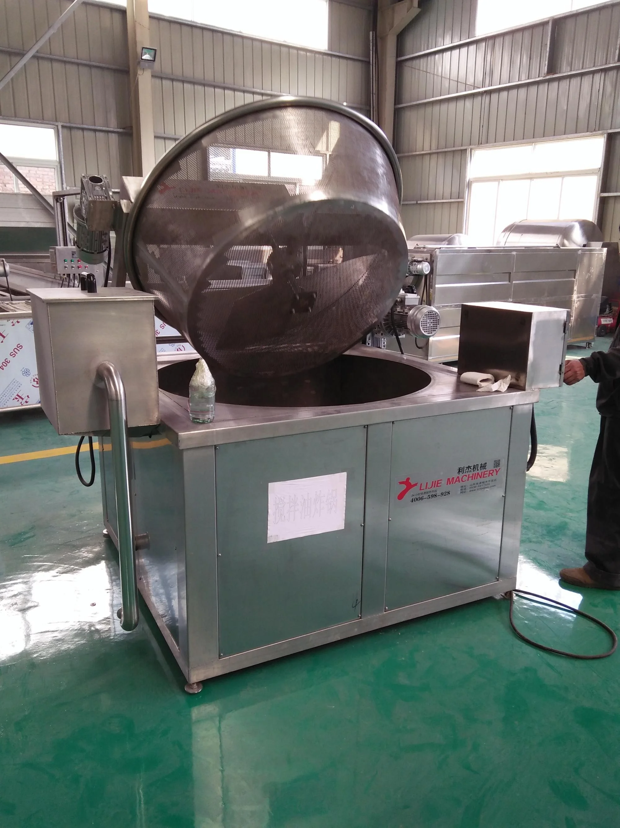 Gas fryer commercial for chips deep fryer potato banana chips french fries chicken fish onion rings snacks frying machine