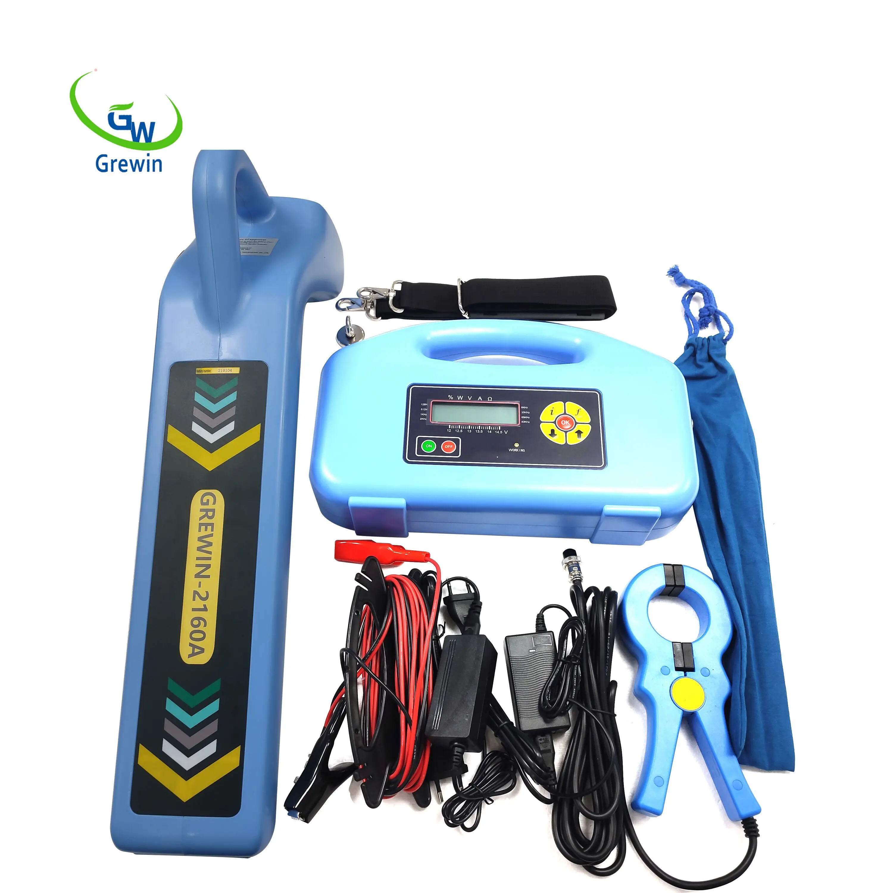 GW-2160A Pipe And Cable Locator Underground Portable Pipe Detector Line Fault Locator Made in china.