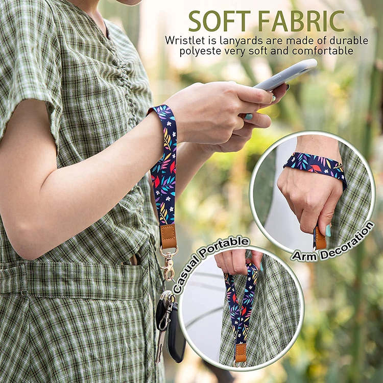 Product heat transfer polyester fabric custom usb keychain anime lanyard keychain lanyard