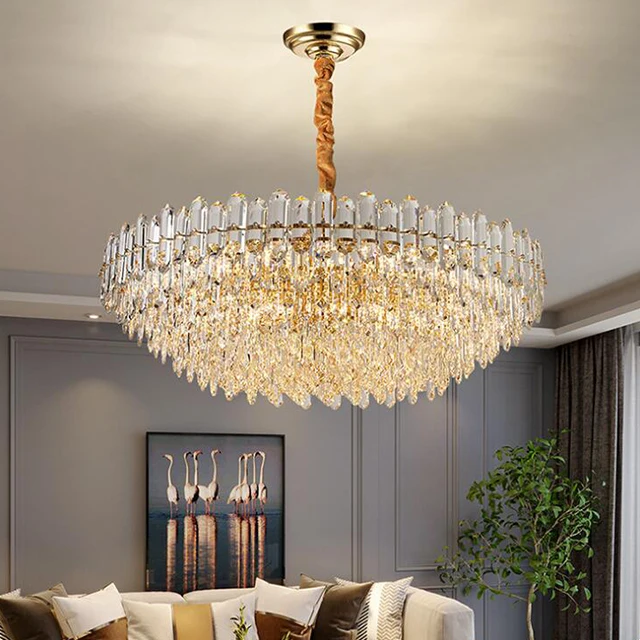 2021 brass european restoration hardware ceiling luxury modern bougeoir K9 wall crystal chandelier