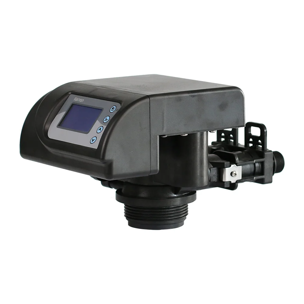 Full automatic four ton commercial smart water softener valve household appliances softened water multiport valve for FRP vessel
